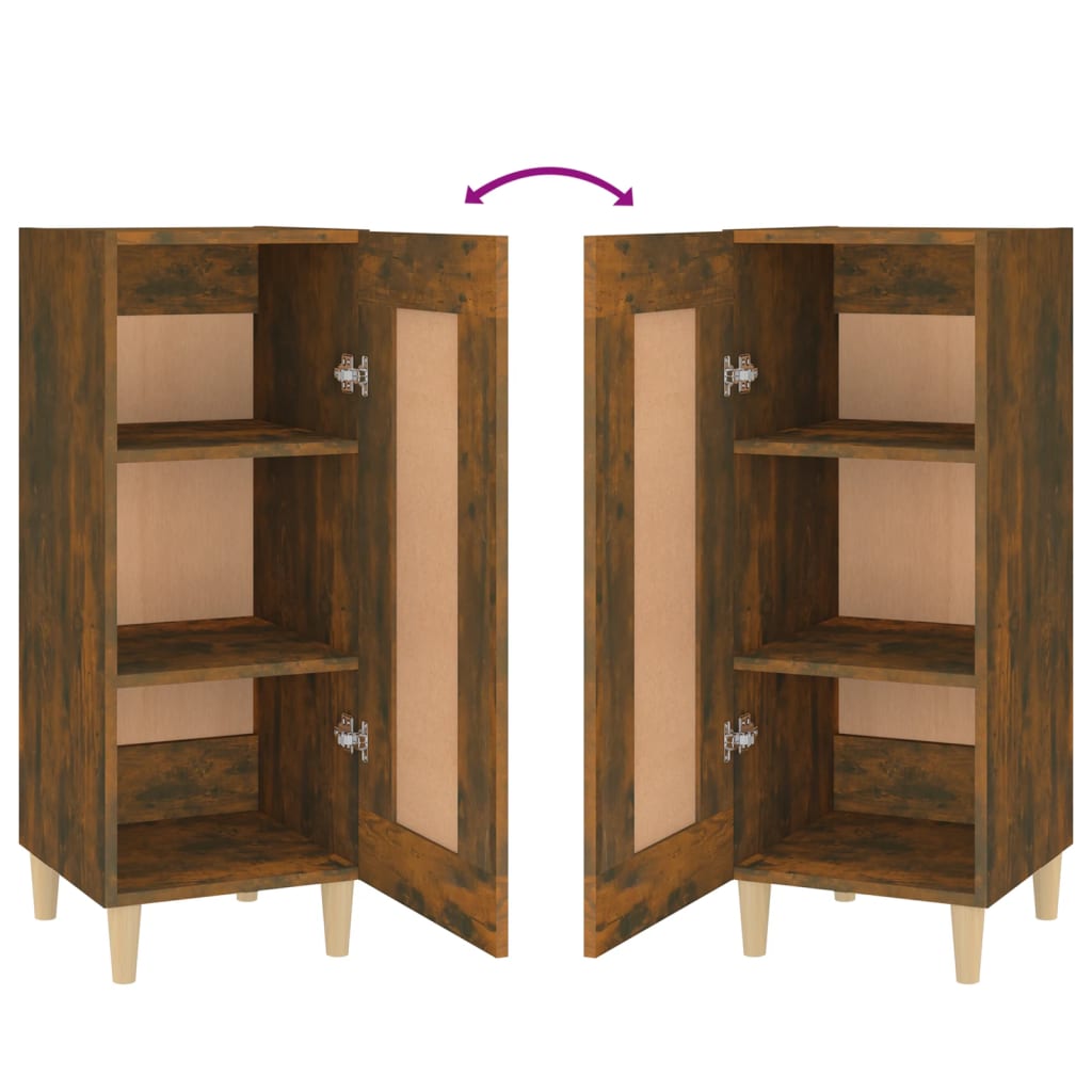 vidaXL Ντουλάπι Καπνιστή Δρυς 34,5 x 34 x 90 εκ. Επεξεργασμένο Ξύλο