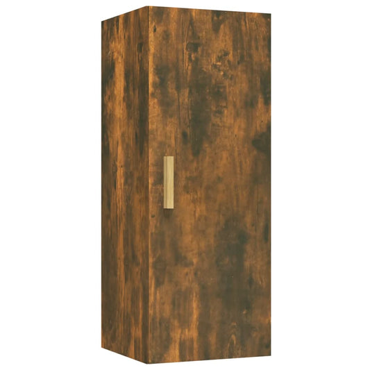 vidaXL Ντουλάπι Τοίχου Καπνιστή δρυς 34,5x34x90 εκ. Επεξεργασμένο Ξύλο