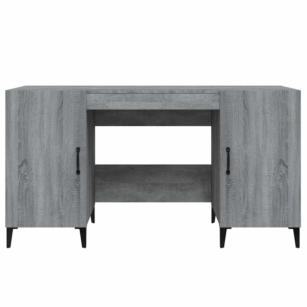 vidaXL Γραφείο Γκρι Sonoma 140x50x75 εκ. από Επεξεργασμένο Ξύλο