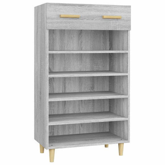 vidaXL Παπουτσοθήκη Γκρι Sonoma 60x35x105 εκ. από Επεξεργασμένο Ξύλο