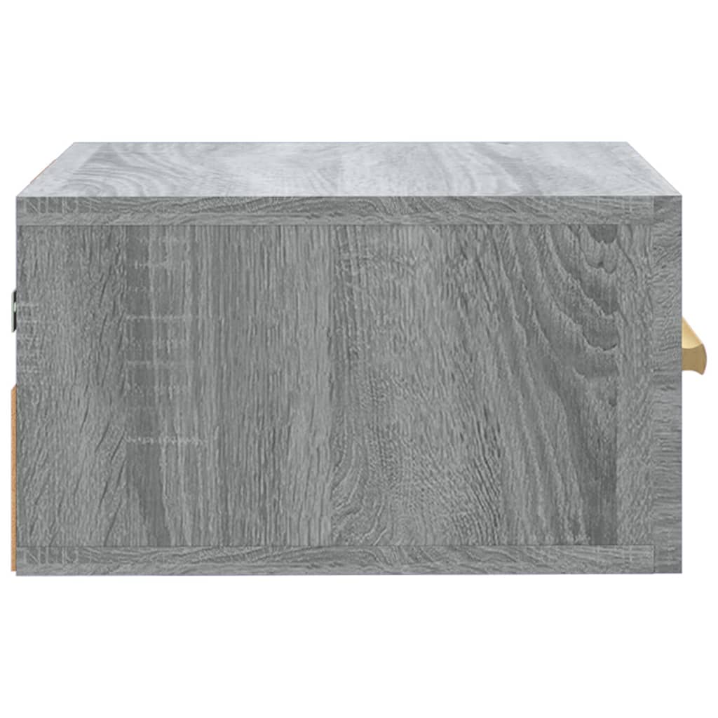 vidaXL Κομοδίνα Επιτοίχια 2 τεμ. Γκρι Sonoma 35 x 35 x 20 εκ.