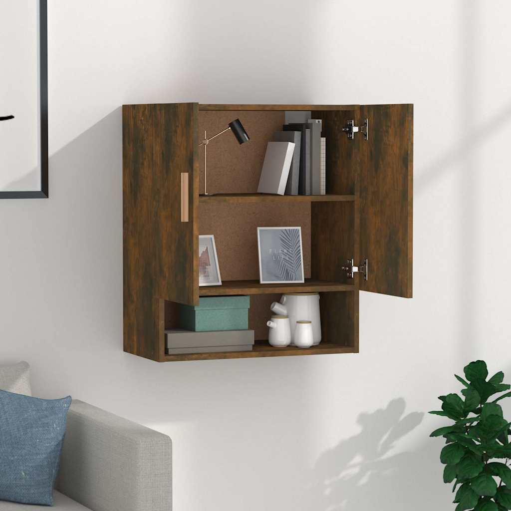 vidaXL Ντουλάπι Τοίχου Καπνιστή Δρυς 60x31x70 εκ. Επεξεργασμένο Ξύλο