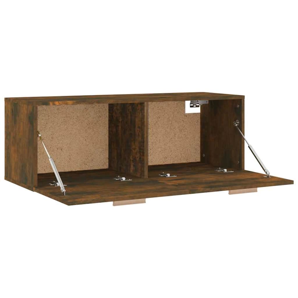 vidaXL Ντουλάπι Τοίχου Καπνιστή δρυς 100x36,5x35εκ. Επεξεργασμένο Ξύλο