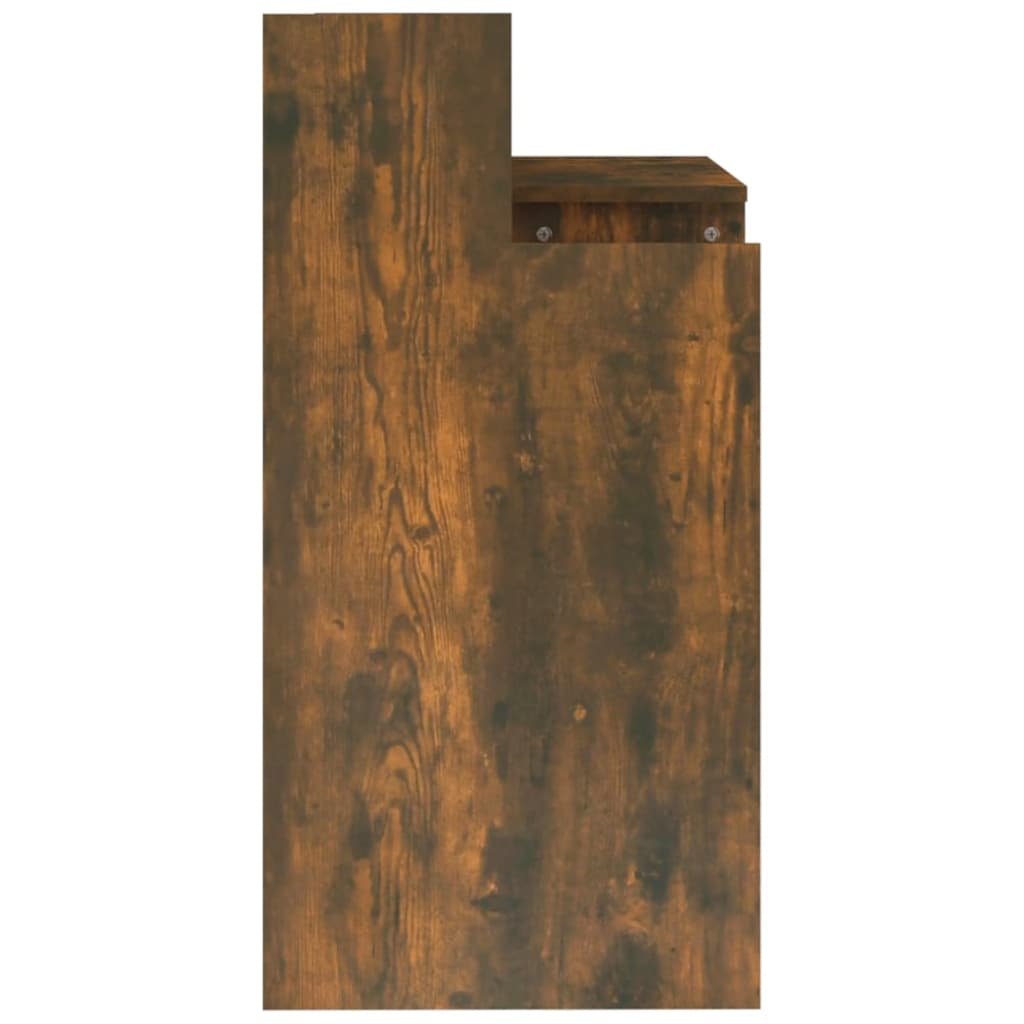 vidaXL Γραφείο με LED Καπνιστή δρυς 97x45x90 εκ. Επεξεργ. Ξύλο