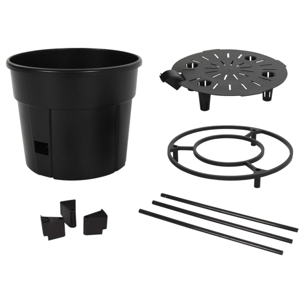 vidaXL Γλάστρα Καλλιέργειας Ντομάτας Ανθρακί Ø29,5x115 εκ. Πολυπ/λένιο