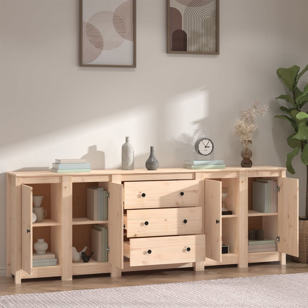 vidaXL Συρταριέρα 230x35x80 εκ. από Μασίφ Ξύλο Πεύκου