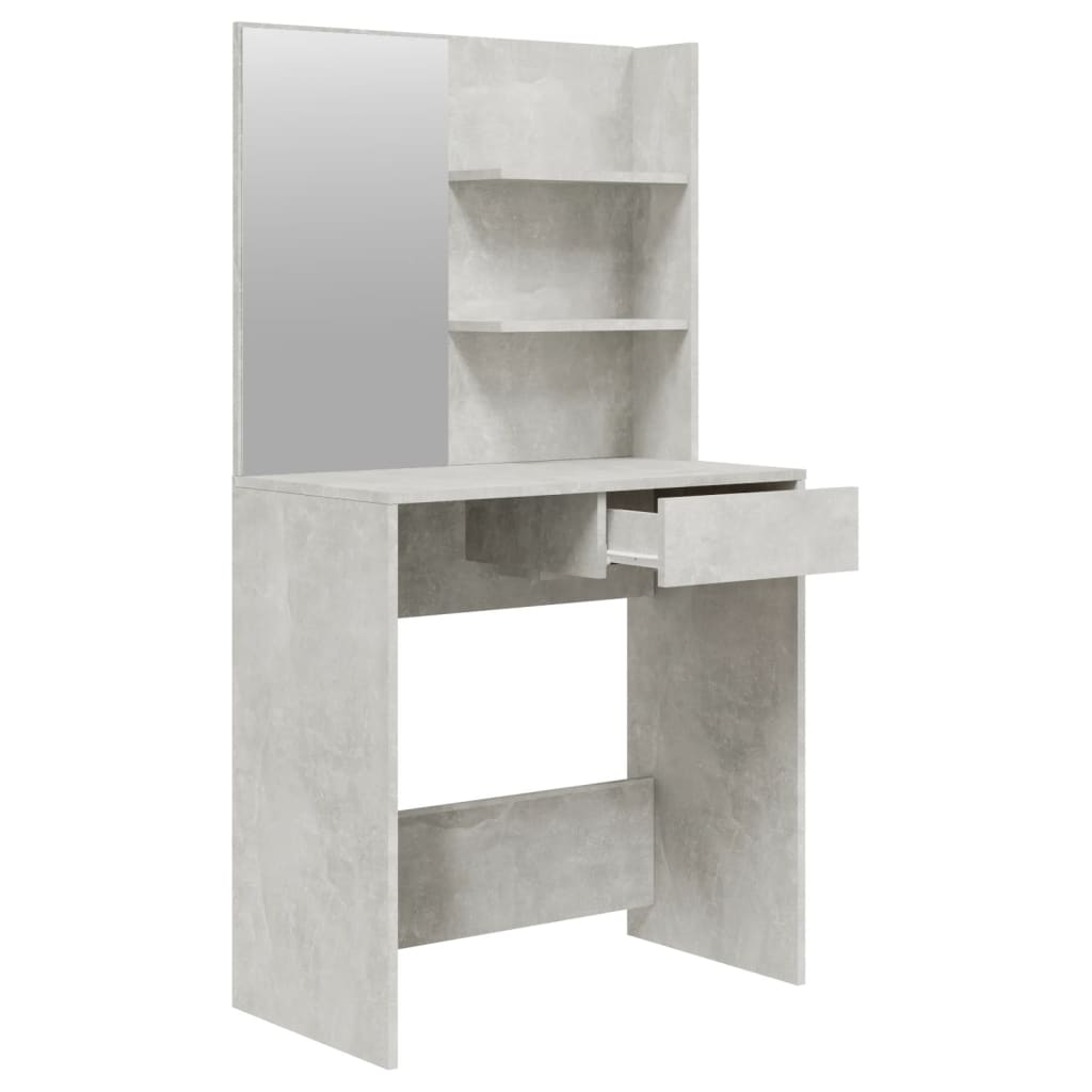vidaXL Μπουντουάρ Σετ Γκρι Σκυροδέματος 74,5 x 40 x 141 εκ.