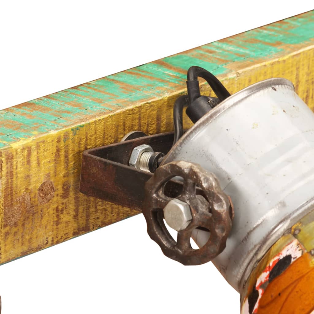 vidaXL Φωτιστικό Επιτοίχιο Industrial Πολύχρωμο 90 x 25 εκ. Ε27