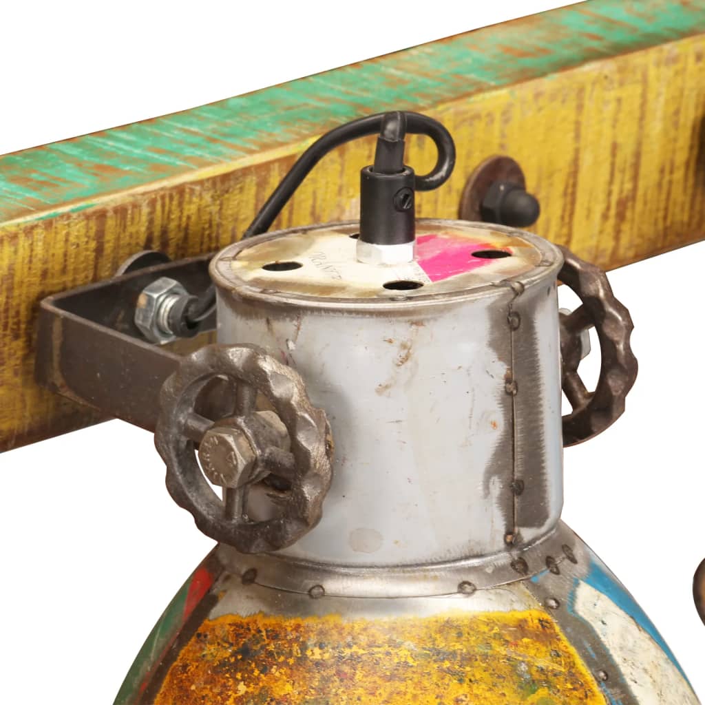 vidaXL Φωτιστικό Επιτοίχιο Industrial Πολύχρωμο 90 x 25 εκ. Ε27