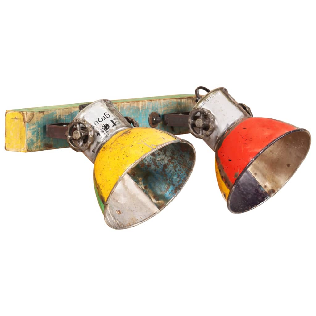 vidaXL Φωτιστικό Επιτοίχιο Industrial Πολύχρωμο 45 x 25 εκ. Ε27