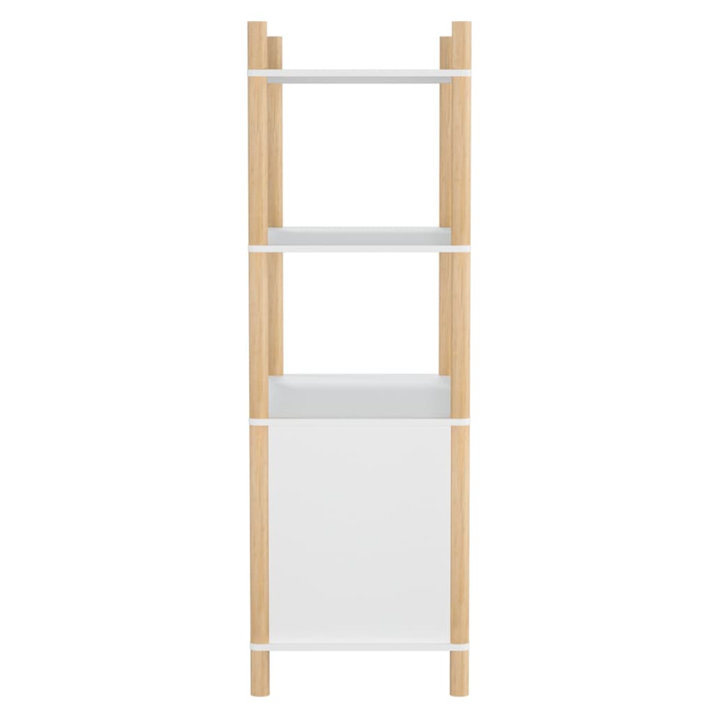 vidaXL Ραφιέρα Λευκή 80 x 40 x 121 εκ. από Επεξεργασμένο Ξύλο