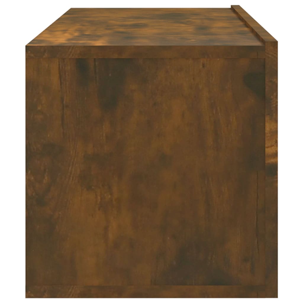 vidaXL Έπιπλα Τηλεόρασης 4 τεμ. Καπνιστή Δρυς 100 x 30 x 30εκ.