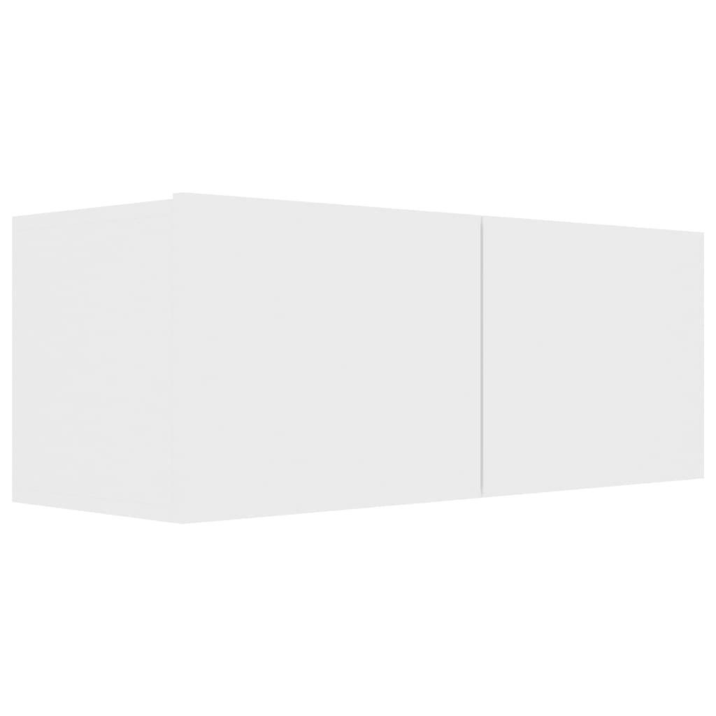 vidaXL Σετ Επίπλου Τηλεόρασης 5 Τεμαχίων Λευκό από Επεξεργασμένο Ξύλο