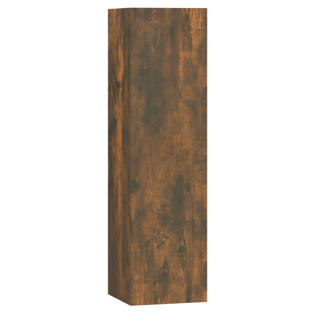 vidaXL Σετ Επίπλων Τηλεόρασης 7 Τεμαχίων Καπνιστή δρυς Επεξ. Ξύλο