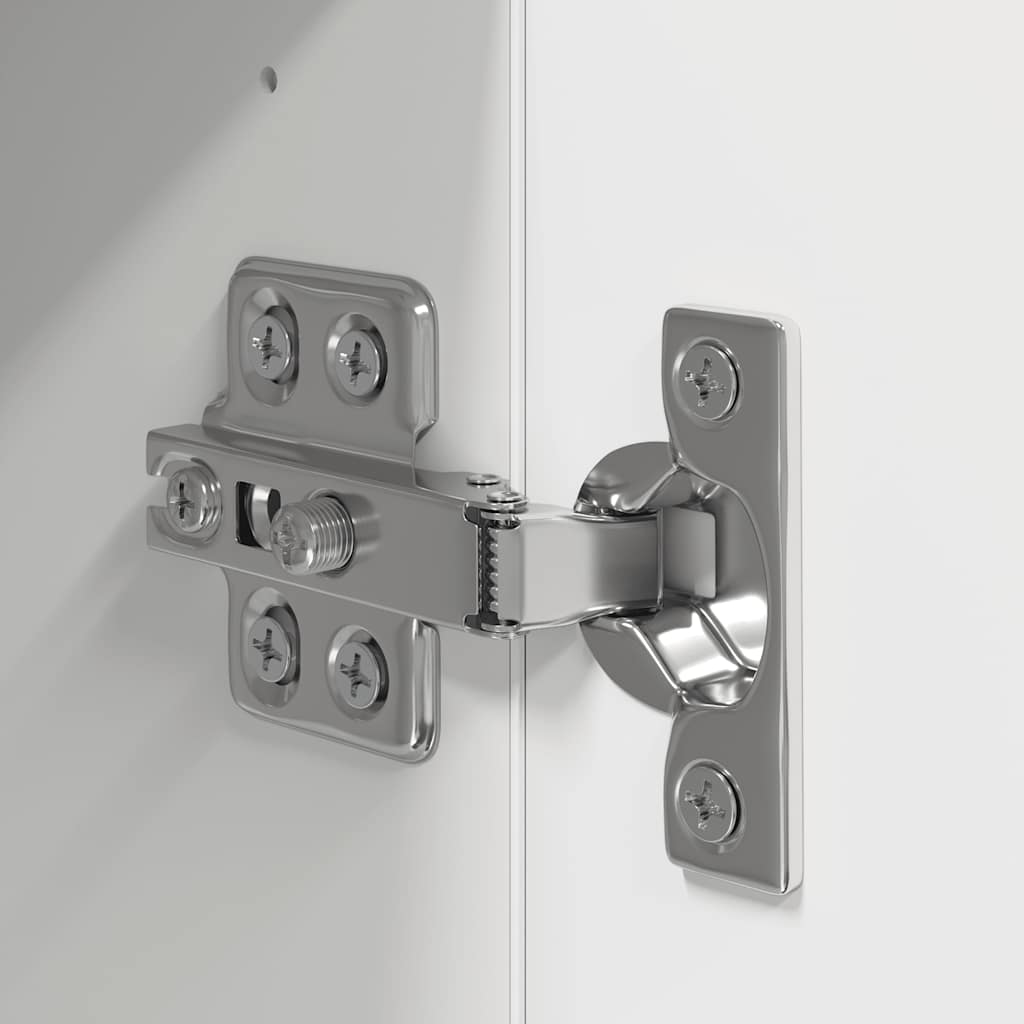 vidaXL Σετ Επίπλου Τηλεόρασης 4 Τεμαχίων Λευκό από Επεξεργασμένο Ξύλο