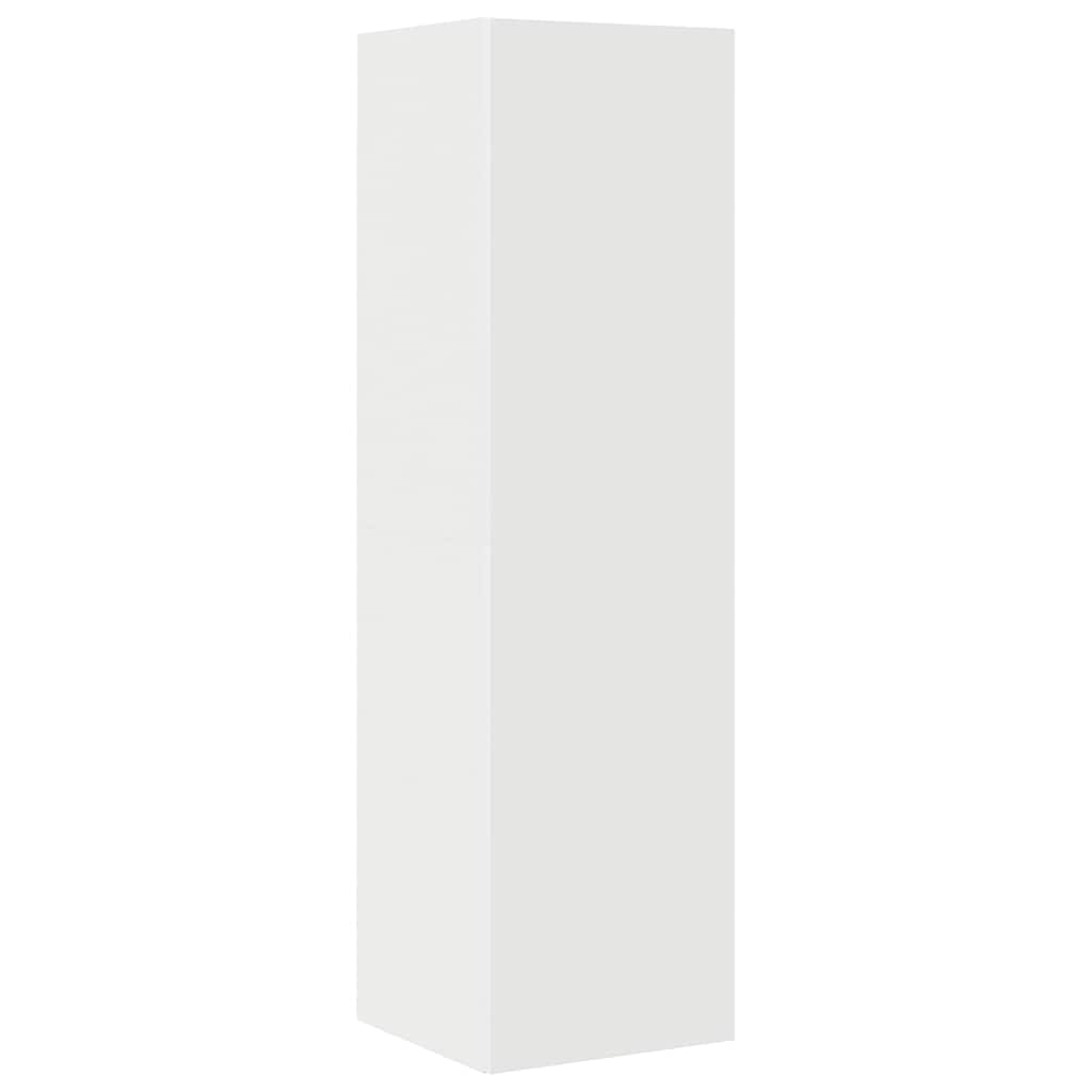 vidaXL Σετ Επίπλου Τηλεόρασης 4 Τεμαχίων Λευκό από Επεξεργασμένο Ξύλο