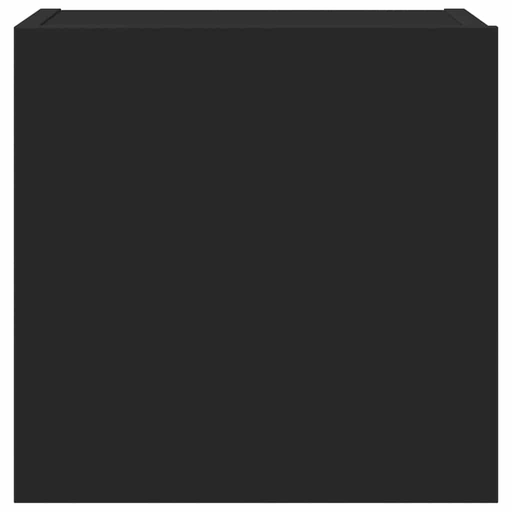 vidaXL Σετ Επίπλου Τηλεόρασης 4 Τεμαχίων Μαύρο από Επεξεργασμένο Ξύλο