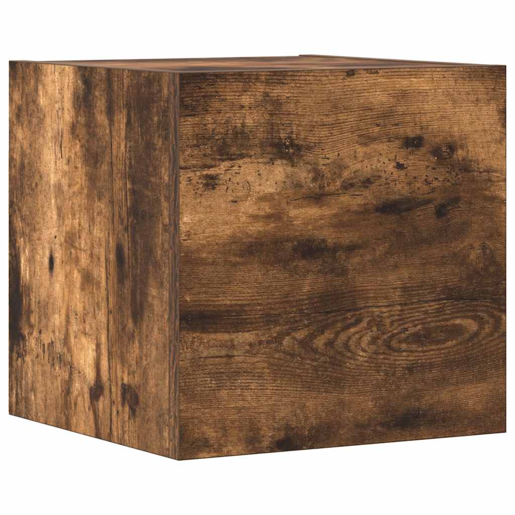 vidaXL Σετ Επίπλων Τηλεόρασης 4 Τεμαχίων Καπνιστή δρυς Επεξ. Ξύλο