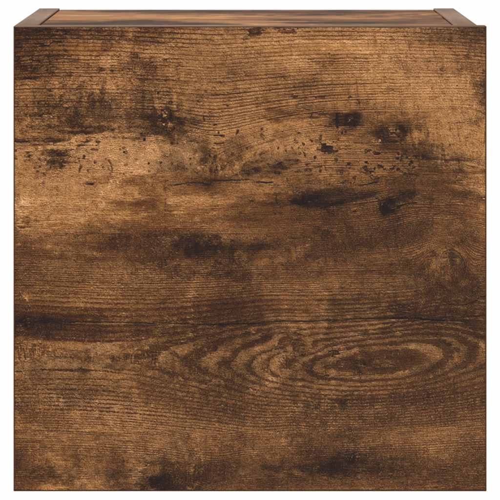 vidaXL Σετ Επίπλων Τηλεόρασης 4 Τεμαχίων Καπνιστή δρυς Επεξ. Ξύλο