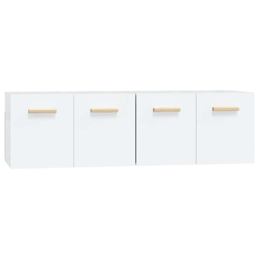 vidaXL Ντουλάπια Τοίχου 2 Τεμ. Λευκά 60 x 36,5 x 35 εκ. Επεξ. Ξύλο