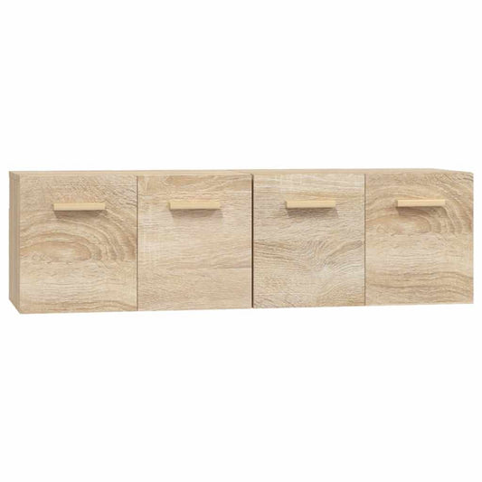 vidaXL Ντουλάπια Τοίχου 2 τεμ. Sonoma Δρυς 60x36,5x35 εκ. Επεξ. Ξύλο
