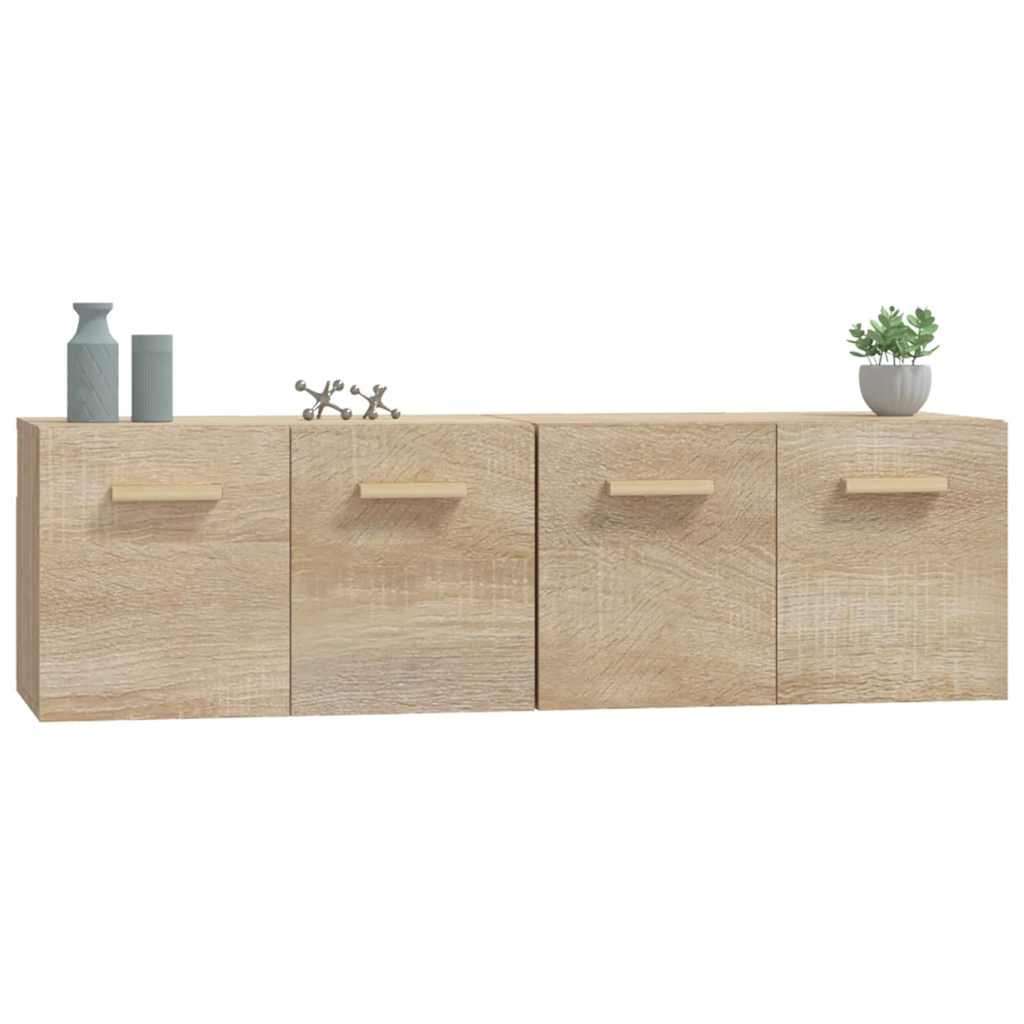 vidaXL Ντουλάπια Τοίχου 2 τεμ. Sonoma Δρυς 60x36,5x35 εκ. Επεξ. Ξύλο