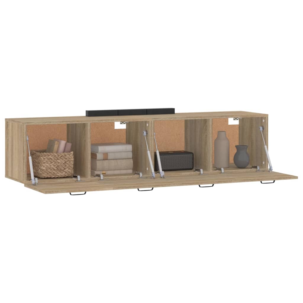 vidaXL Ντουλάπια Τοίχου 2 τεμ. Sonoma Δρυς 60x36,5x35 εκ. Επεξ. Ξύλο