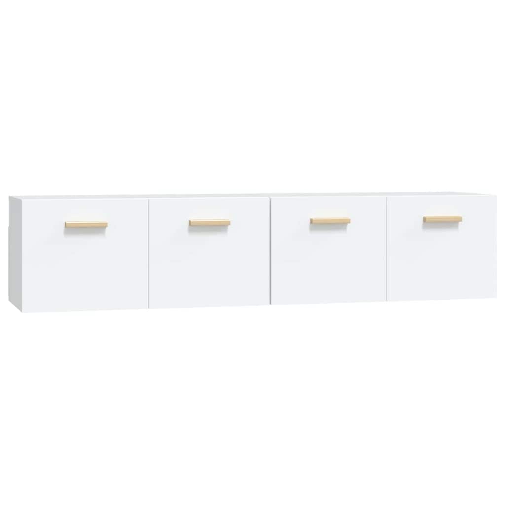 vidaXL Ντουλάπια Τοίχου 2 τεμ. Λευκά 80x35x36,5 εκ. Επεξ. Ξύλο