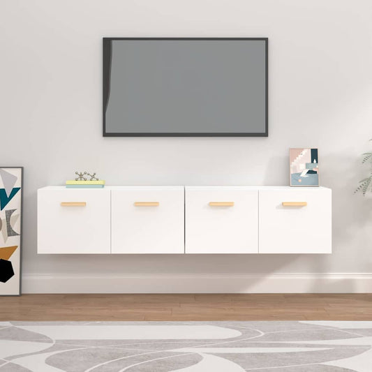 vidaXL Ντουλάπια Τοίχου 2 τεμ. Λευκά 80x35x36,5 εκ. Επεξ. Ξύλο