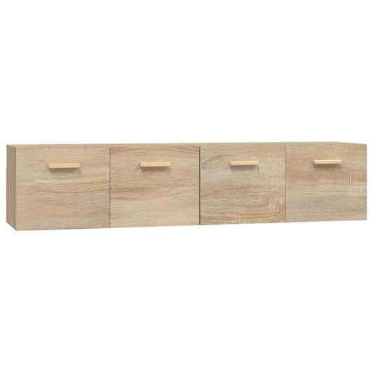 vidaXL Ντουλάπια Τοίχου 2 τεμ. Sonoma Δρυς 80x35x36,5 εκ. Επεξ. Ξύλο