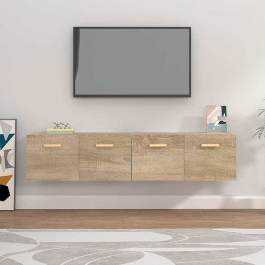 vidaXL Ντουλάπια Τοίχου 2 τεμ. Sonoma Δρυς 80x35x36,5 εκ. Επεξ. Ξύλο