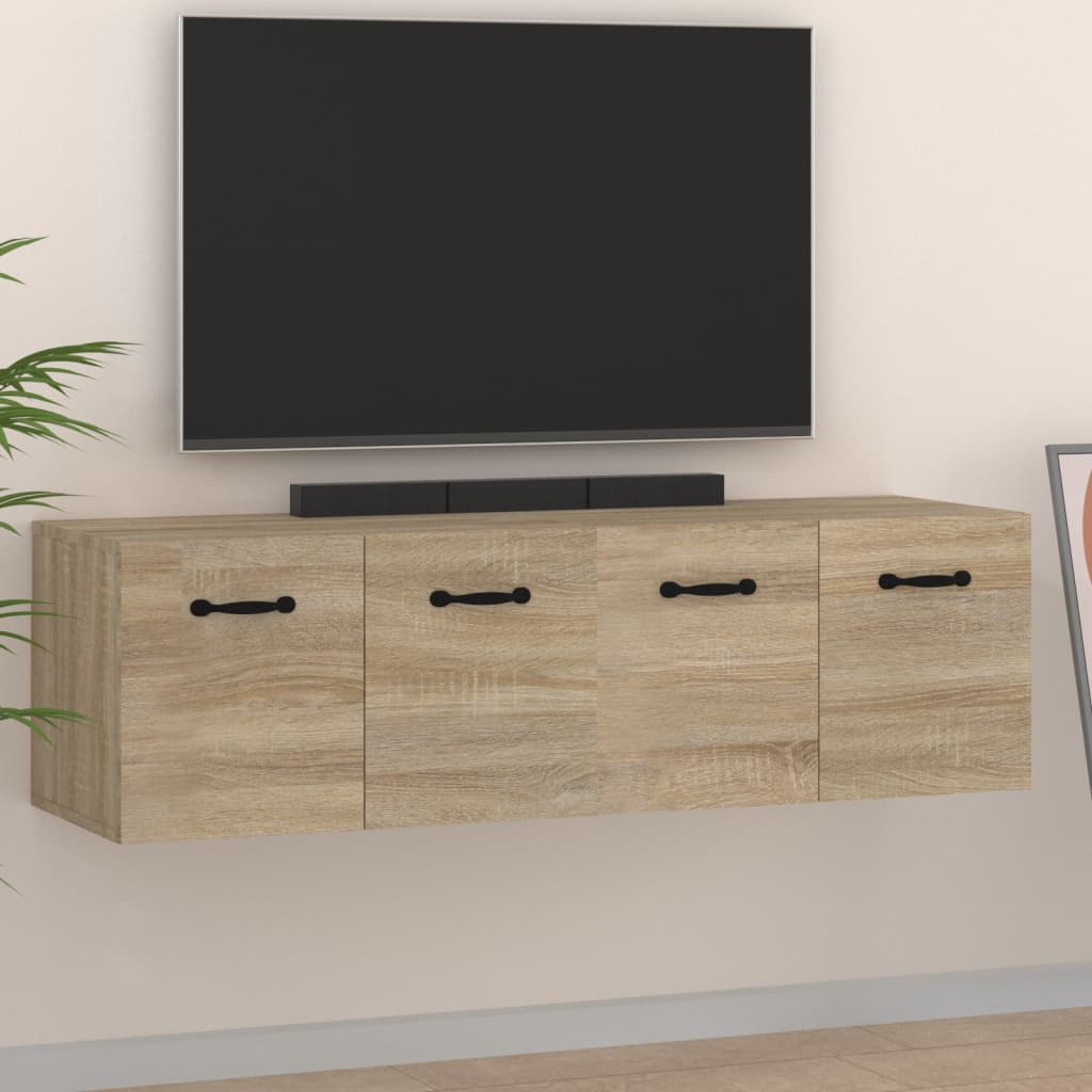vidaXL Ντουλάπια Τοίχου 2 τεμ. Sonoma Δρυς 80x35x36,5 εκ. Επεξ. Ξύλο