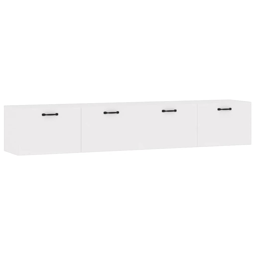vidaXL Ντουλάπια Τοίχου 2 Τεμ. Λευκά 100x36,5x35εκ. Επεξεργασμένο Ξύλο