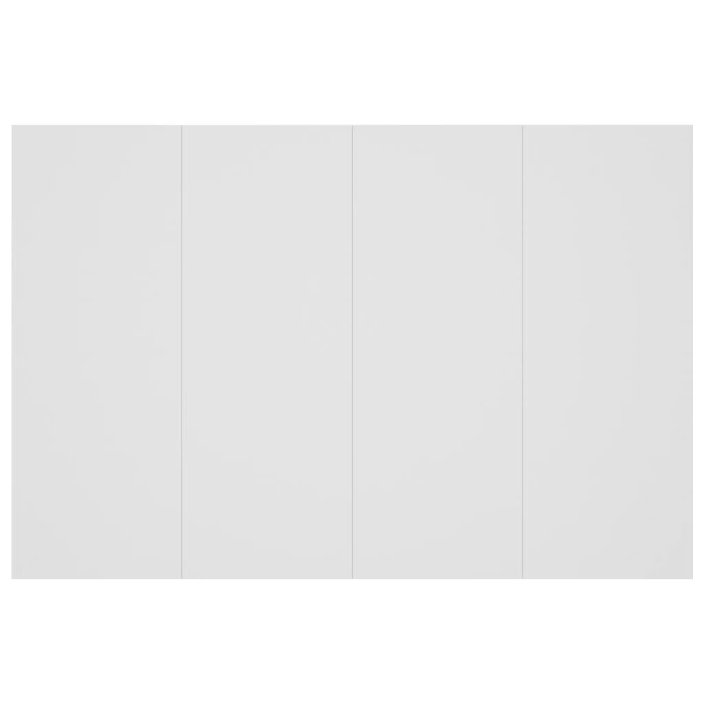 vidaXL Κεφαλάρι Κρεβατιού με Κομοδίνα Λευκό από Επεξεργασμένο Ξύλο