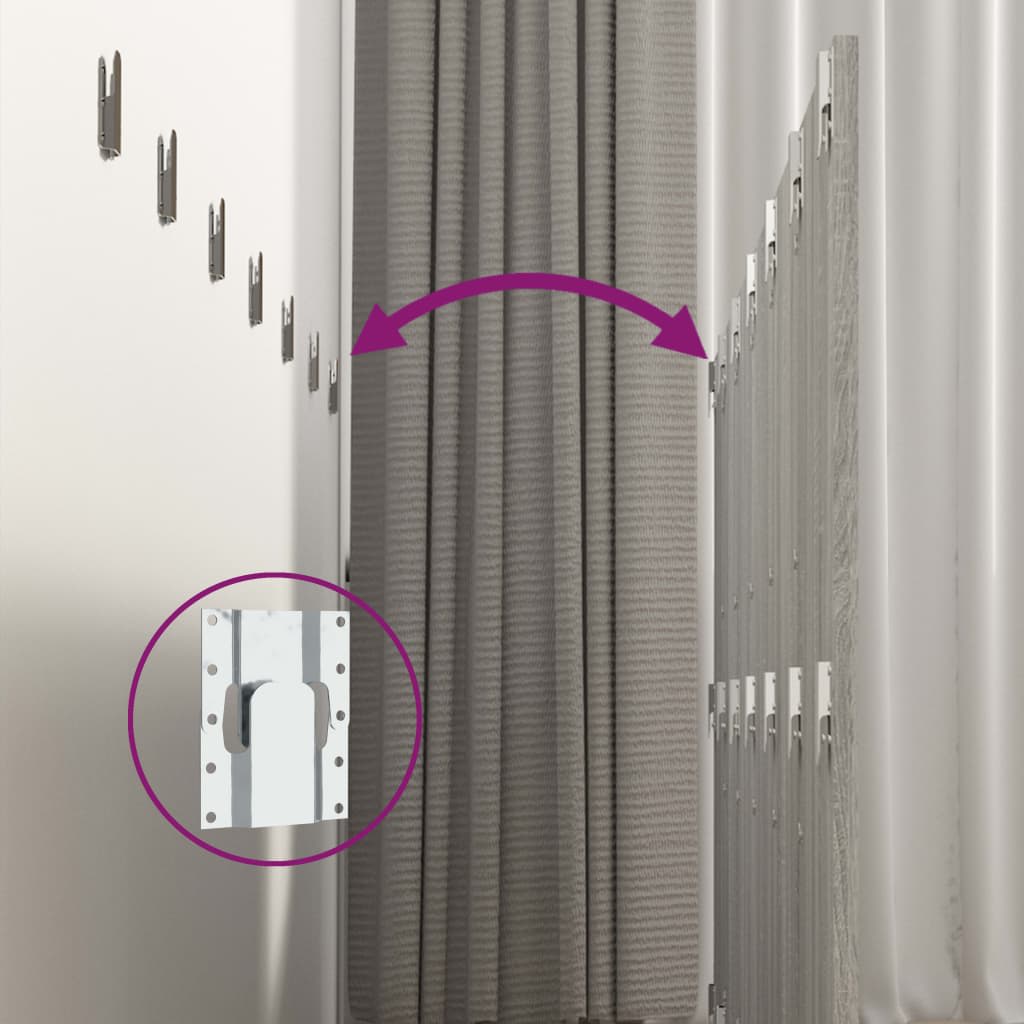 vidaXL Κεφαλάρι Κρεβατιού με Κομοδίνα Γκρι Sonoma Επεξεργασμένο Ξύλο