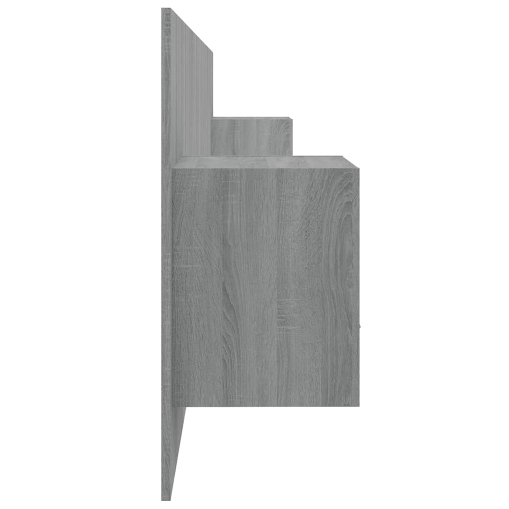 vidaXL Κεφαλάρι Κρεβατιού με Κομοδίνα Γκρι Sonoma Επεξεργασμένο Ξύλο