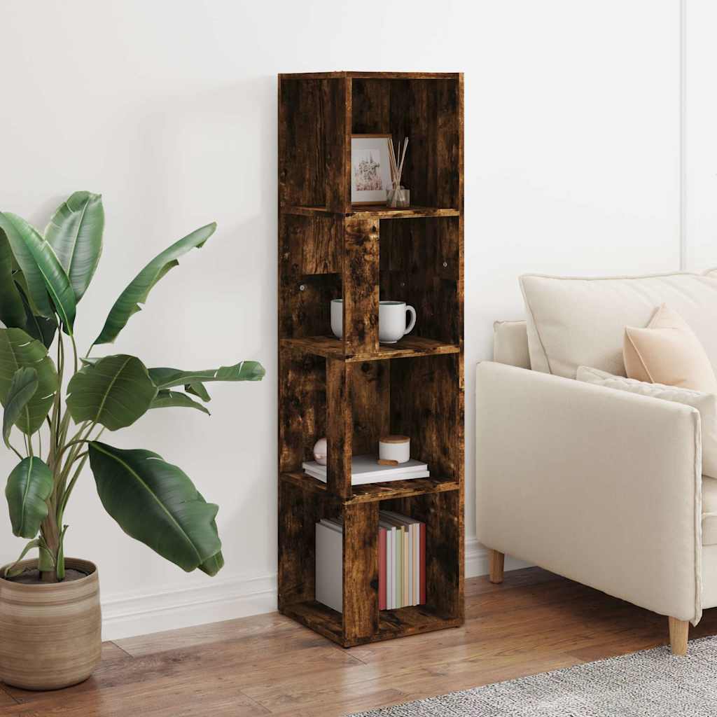 vidaXL Γωνιακό Έπιπλο Καπνιστή δρυς 33x33x132 εκ. από Επεξεργ. Ξύλο