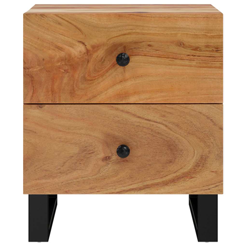 vidaXL Κομοδίνα 2 τεμ. 40 x 33 x 46 εκ. από Μασίφ Ξύλο Ακακίας