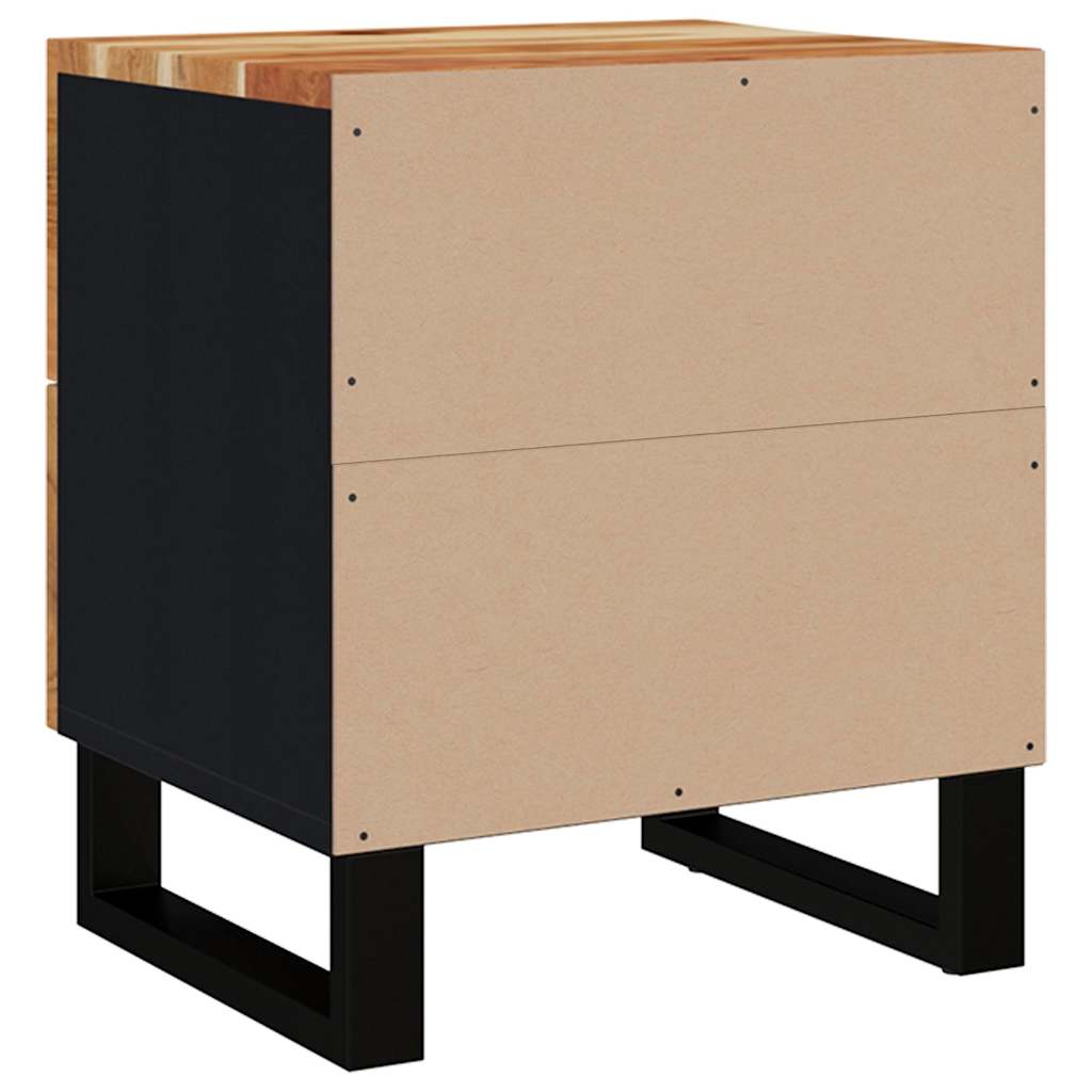 vidaXL Κομοδίνα 2 τεμ. 40 x 33 x 46 εκ. από Μασίφ Ξύλο Ακακίας