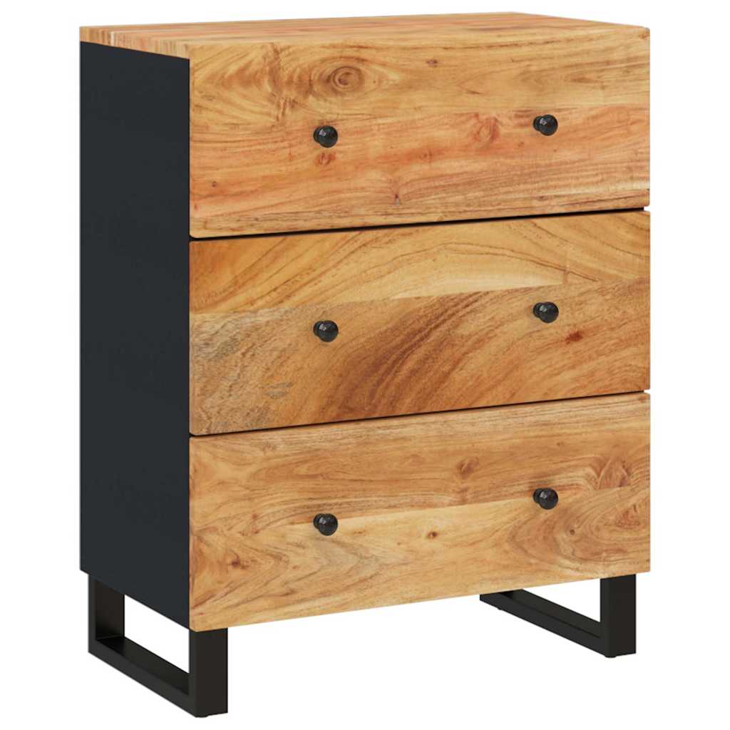 vidaXL Ντουλάπι 60 x 33 x 75 εκ. από Μασίφ Ξύλο Ακακίας