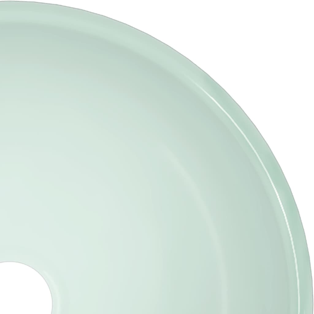 vidaXL Νιπτήρας Λευκός 30x12 εκ. από Ψημένο Γυαλί