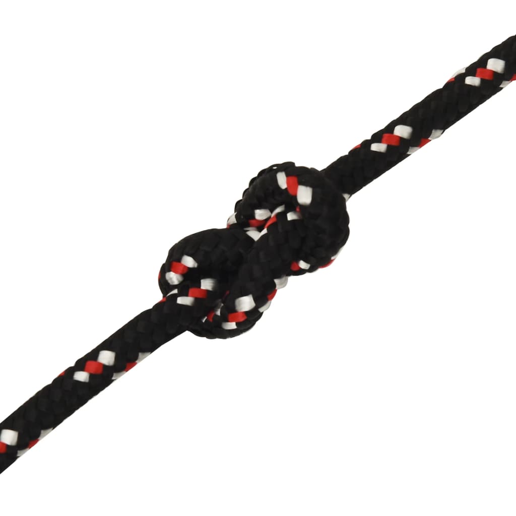 vidaXL Σχοινί Εργασίας Μαύρο 12 χιλ. 100 μ. από Πολυπροπυλένιο