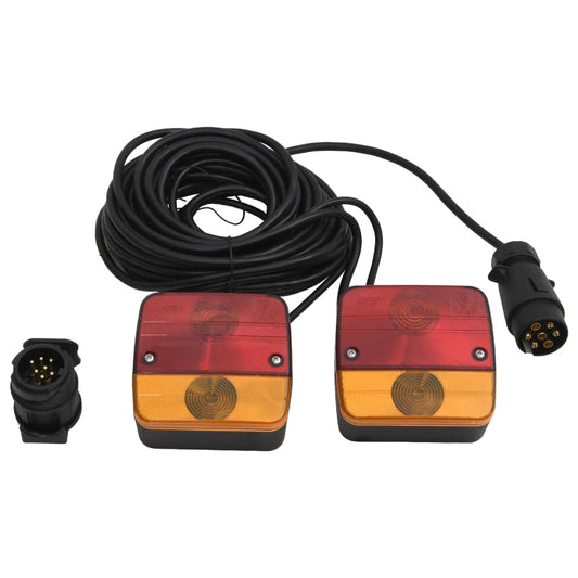 vidaXL Φώτα Τρέιλερ 2 τεμ. Κόκκινα 10,5x5x9,5 εκ. Κλασ. Λαμπτήρας 12V