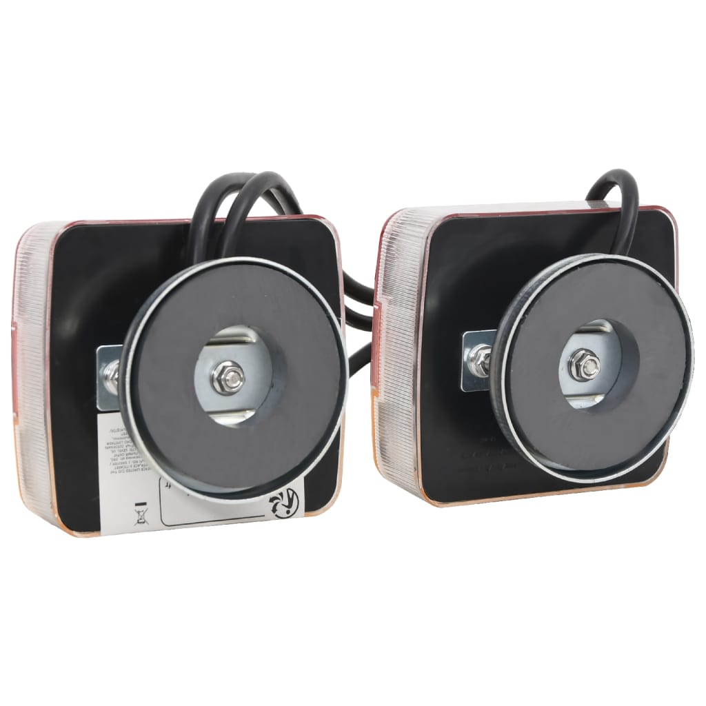 vidaXL Φώτα Τρέιλερ 2 τεμ. Κόκκινα 10,5x7,5x10 εκ. LED Λαμπτήρας 12V