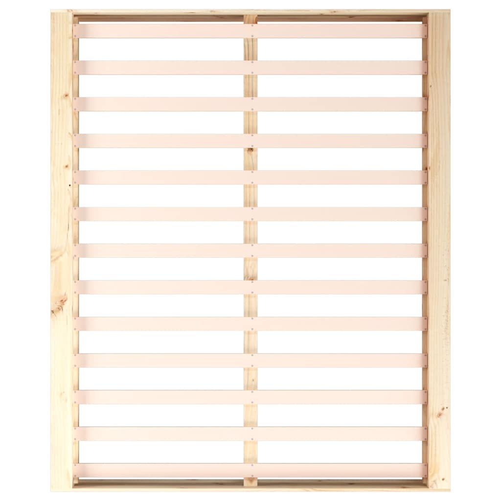 vidaXL Πλαίσιο Κρεβατιού 150 x 200 εκ. Μασίφ Ξύλο King Size