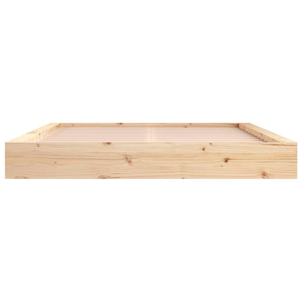 vidaXL Πλαίσιο Κρεβατιού 140 x 200 εκ. από Μασίφ Ξύλο
