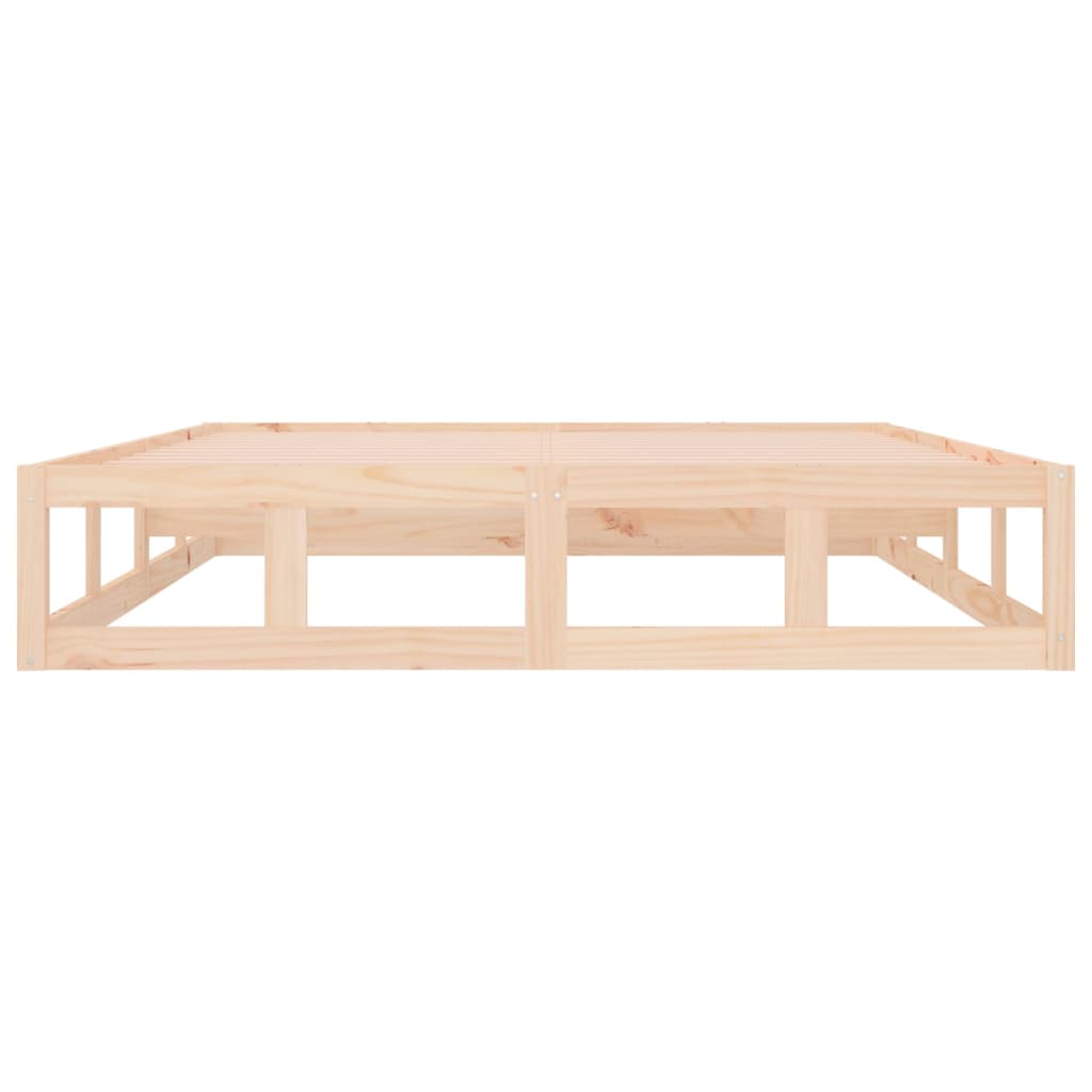 vidaXL Πλαίσιο Κρεβατιού 150 x 200 εκ. Μασίφ Ξύλο King Size