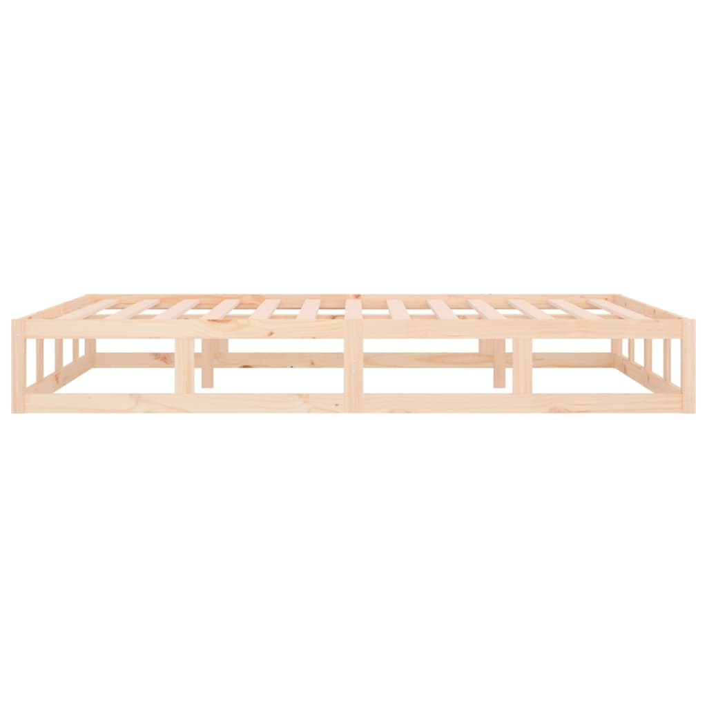 vidaXL Πλαίσιο Κρεβατιού 150 x 200 εκ. Μασίφ Ξύλο King Size