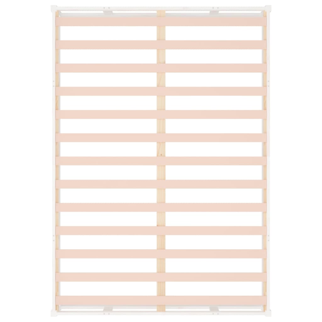 vidaXL Πλαίσιο Κρεβατιού Λευκό 160 x 200 εκ. από Μασίφ Ξύλο