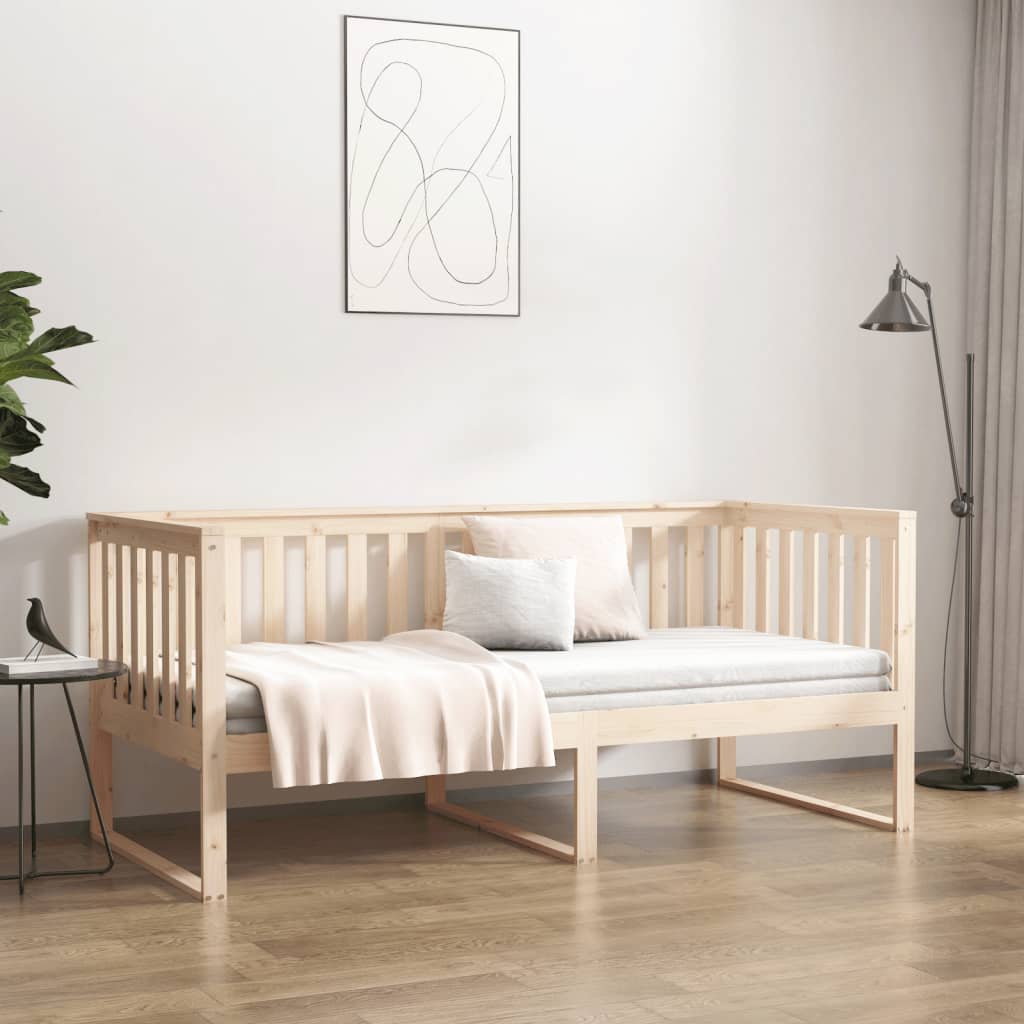 vidaXL Κρεβάτι ημέρας χωρίς στρώμα 100x200 cm Στερεό ξύλο πεύκο